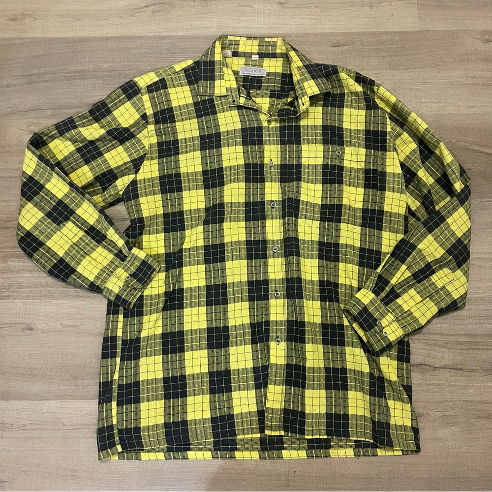 Bugatchi plaid casual button-down